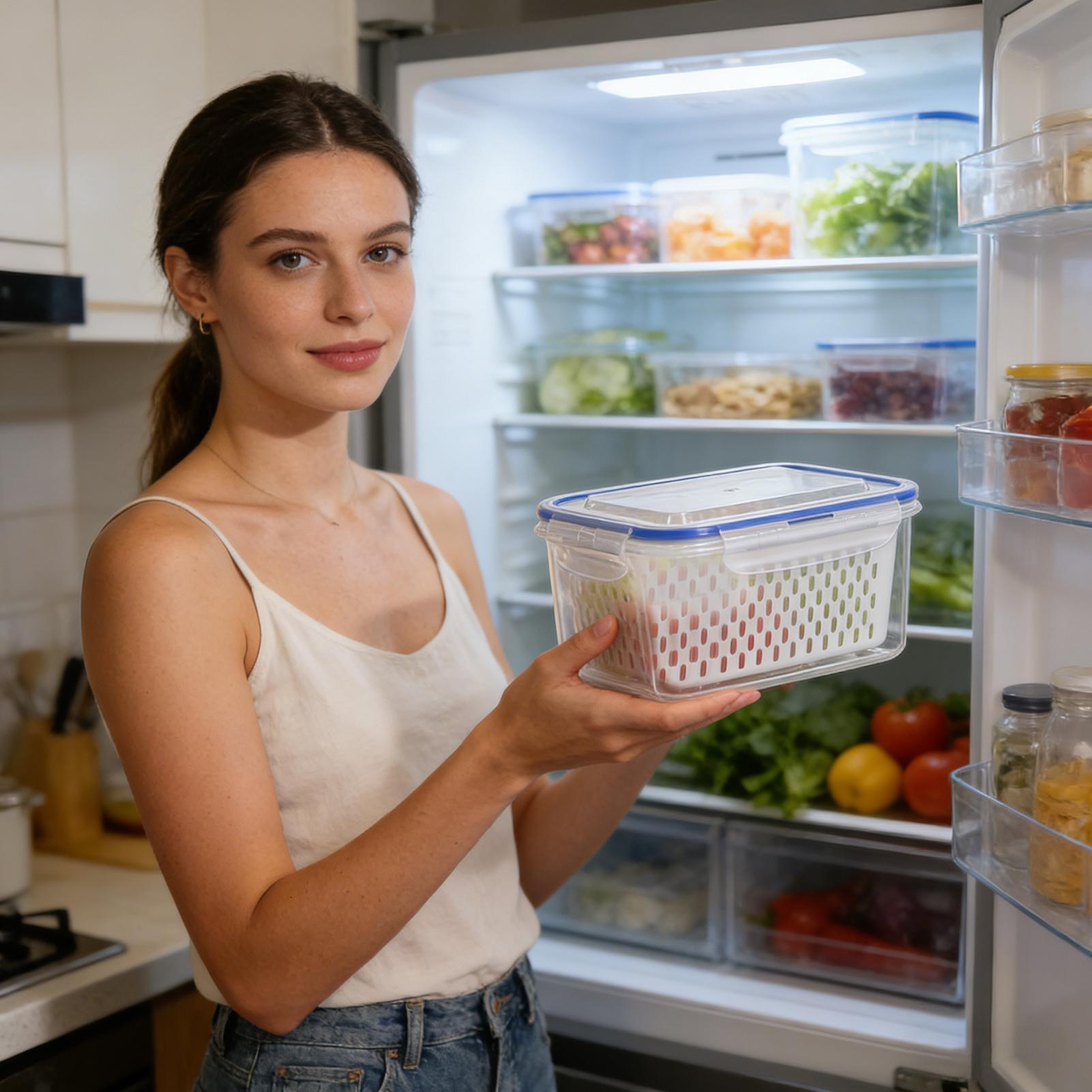 Food Storage For Refrigerator - Contenedor de Almacenamiento de Alimentos 4