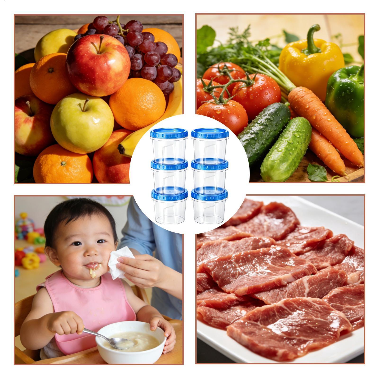 Food Storage Freezer - Contenedores para congelador para almacenamiento de