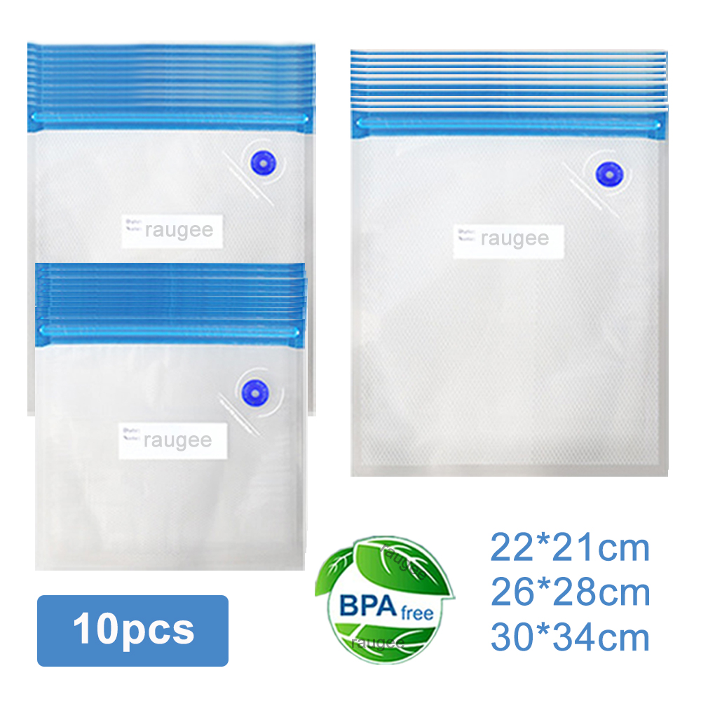 Food Storage Zip Bags - Bolsas de vacío reutilizables para envasado