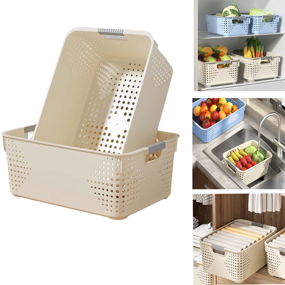 Food Storage Without Plastic - Cesta de Almacenamiento de Plástico Resistente,