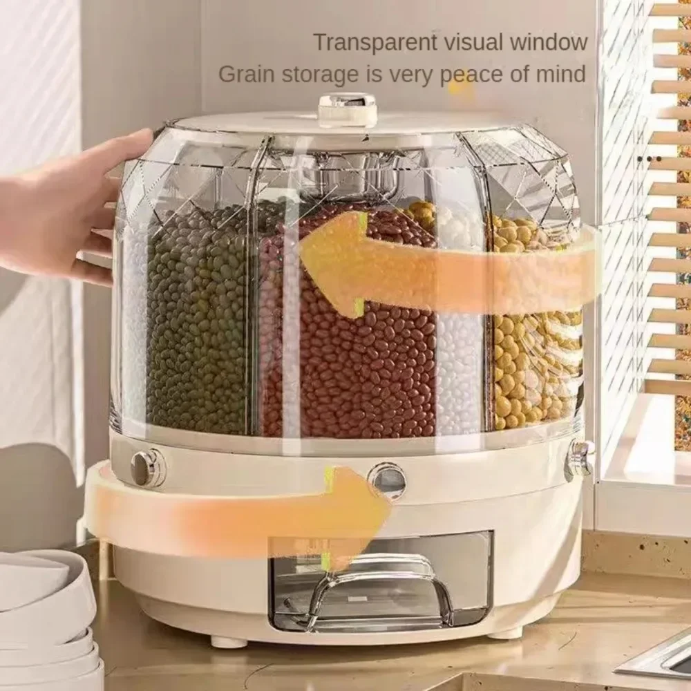 Food Storage Dispenser - Dispensador de Granos Giratorio de Grado