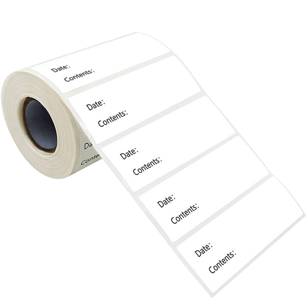 Food Storage Jar Labels - 1 Rollo de Etiquetas Adhesivas Multifuncionales