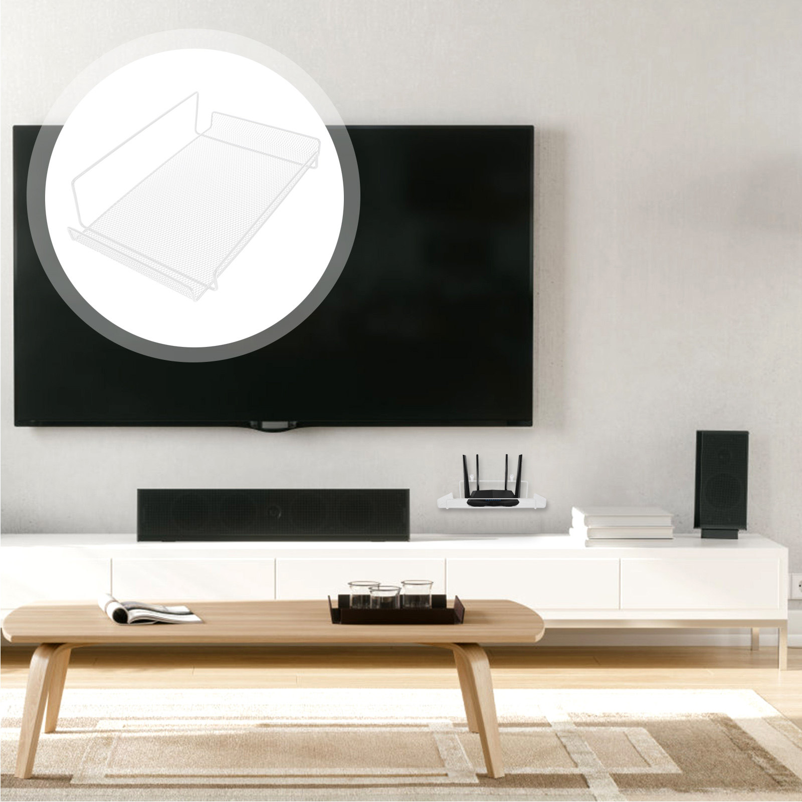Food Storage Boxes - Soporte de Pared para Router sin