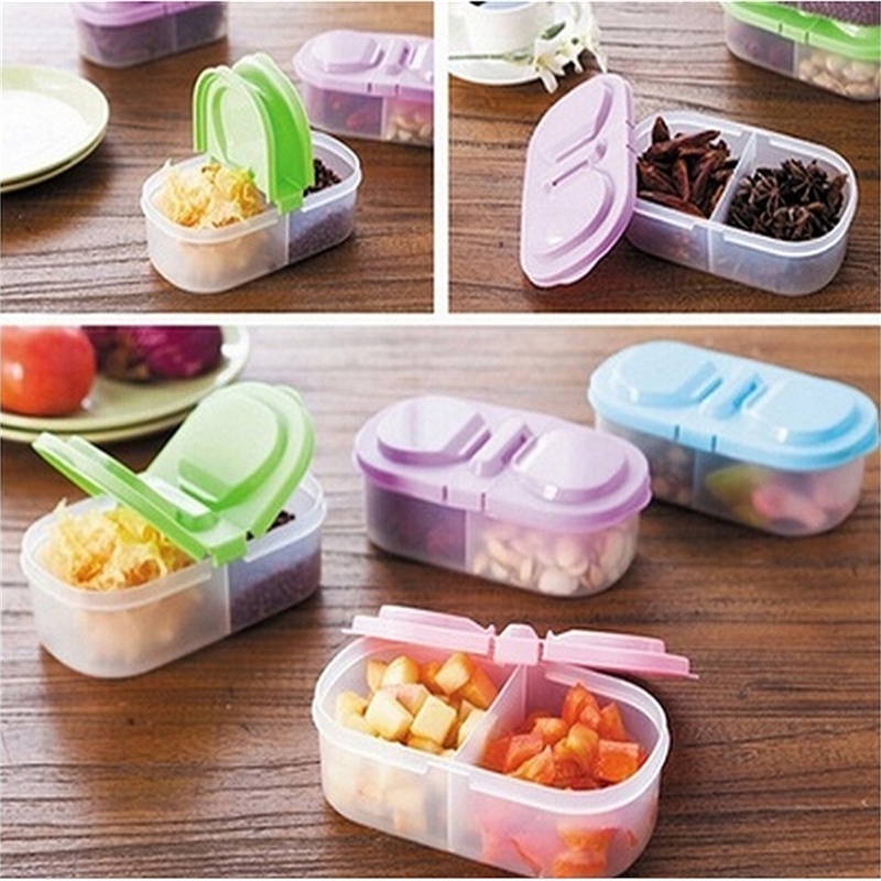 Food Storage Zip Bags - Caja protectora de plástico portátil, contenedor