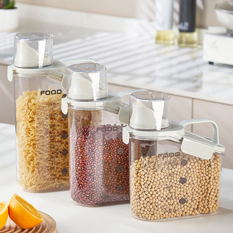 Food Storage Dispenser - Contenedor Hermético para Almacenamiento de Cereales,