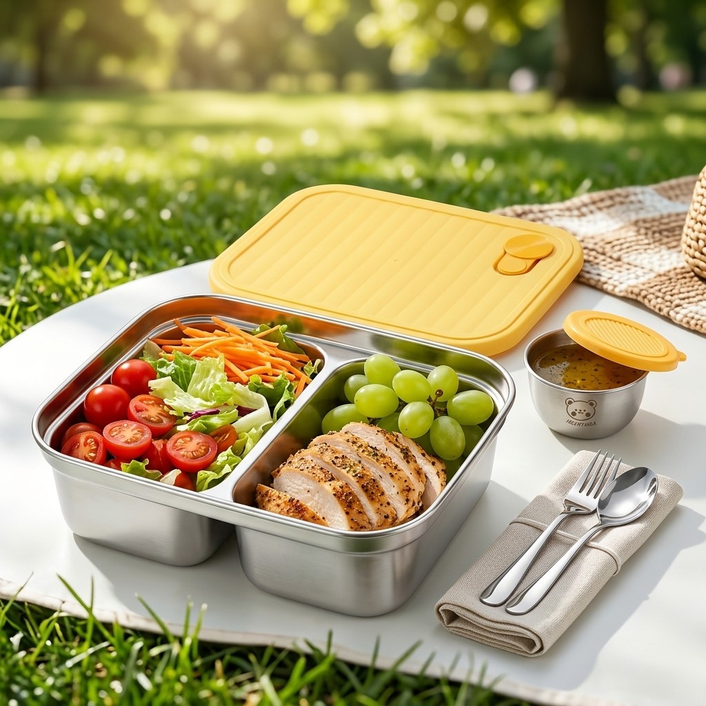 Food Storage Containers B&M - Contenedor de almuerzo de acero inoxidable