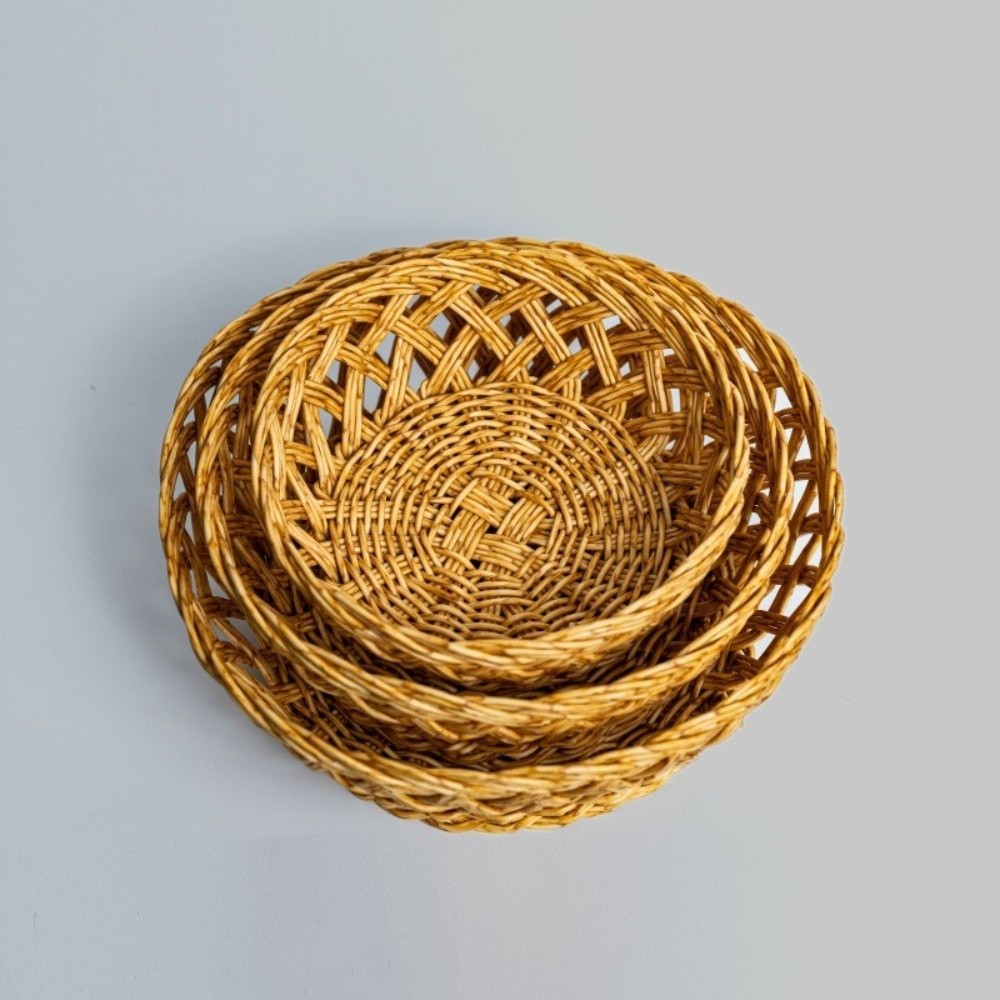 Food Storage Without Plastic - Cesta de frutas tipo ratán de