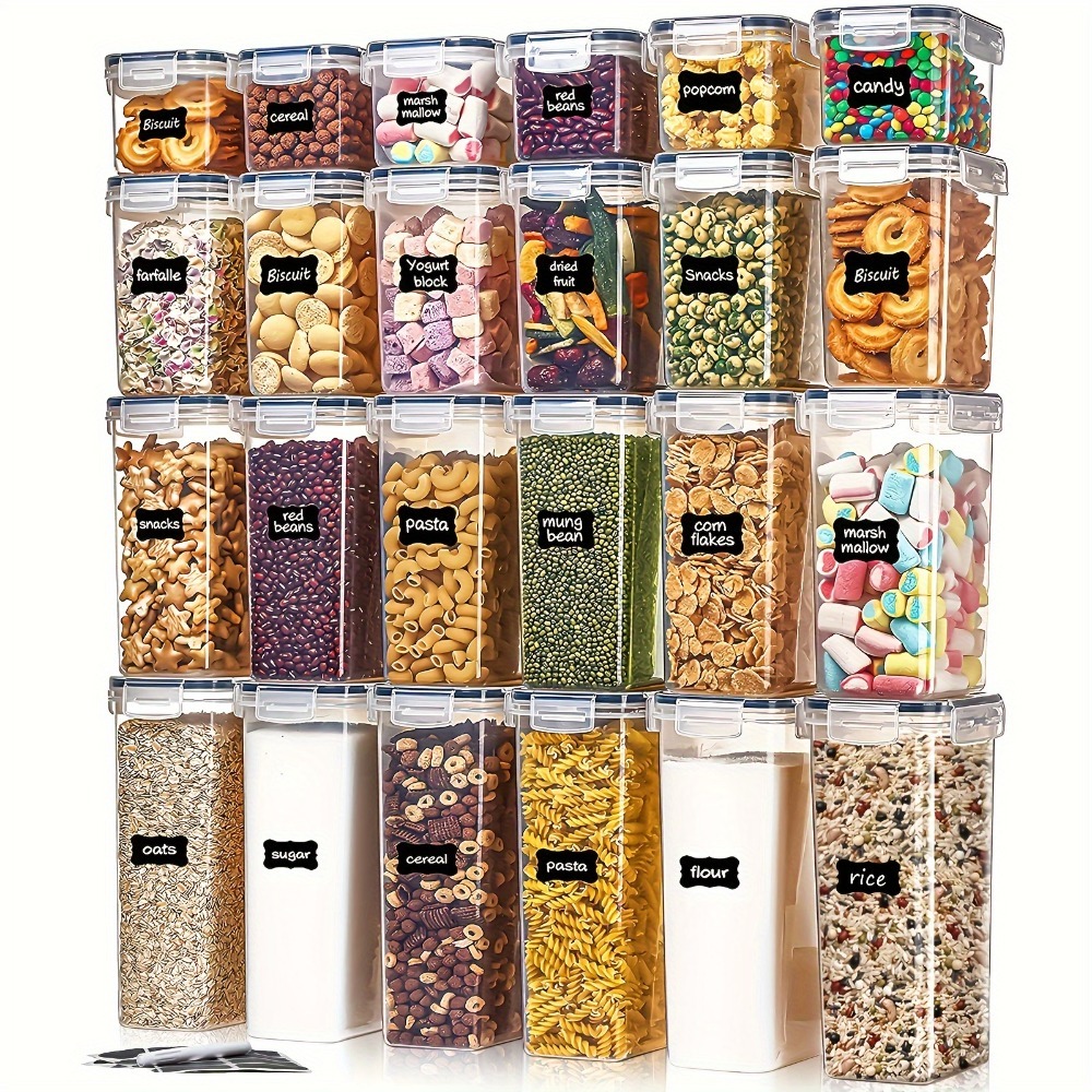 24 Recipientes para Almacenami - Food Storage Containers B&M reseña y precio