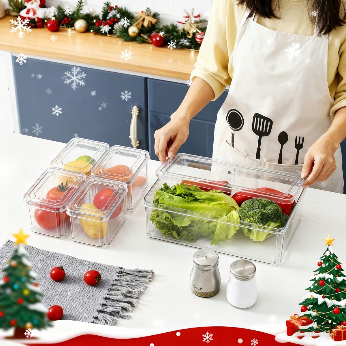 Paquete de 7/14 contenedores o - Food Storage Cabinet For Kitchen reseña y precio