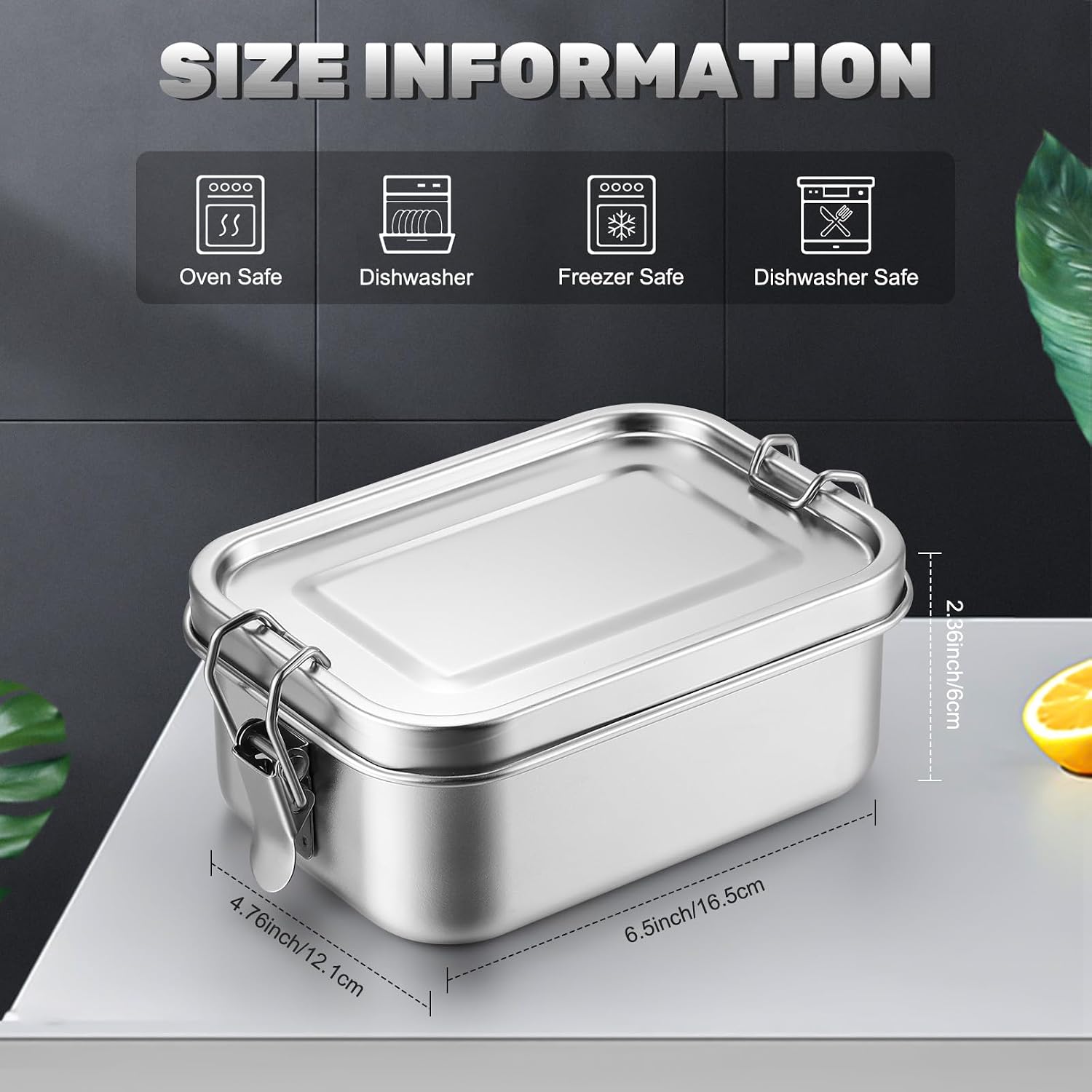 Recipientes de Acero Inoxidabl - Food Storage Containers B&M reseña y precio