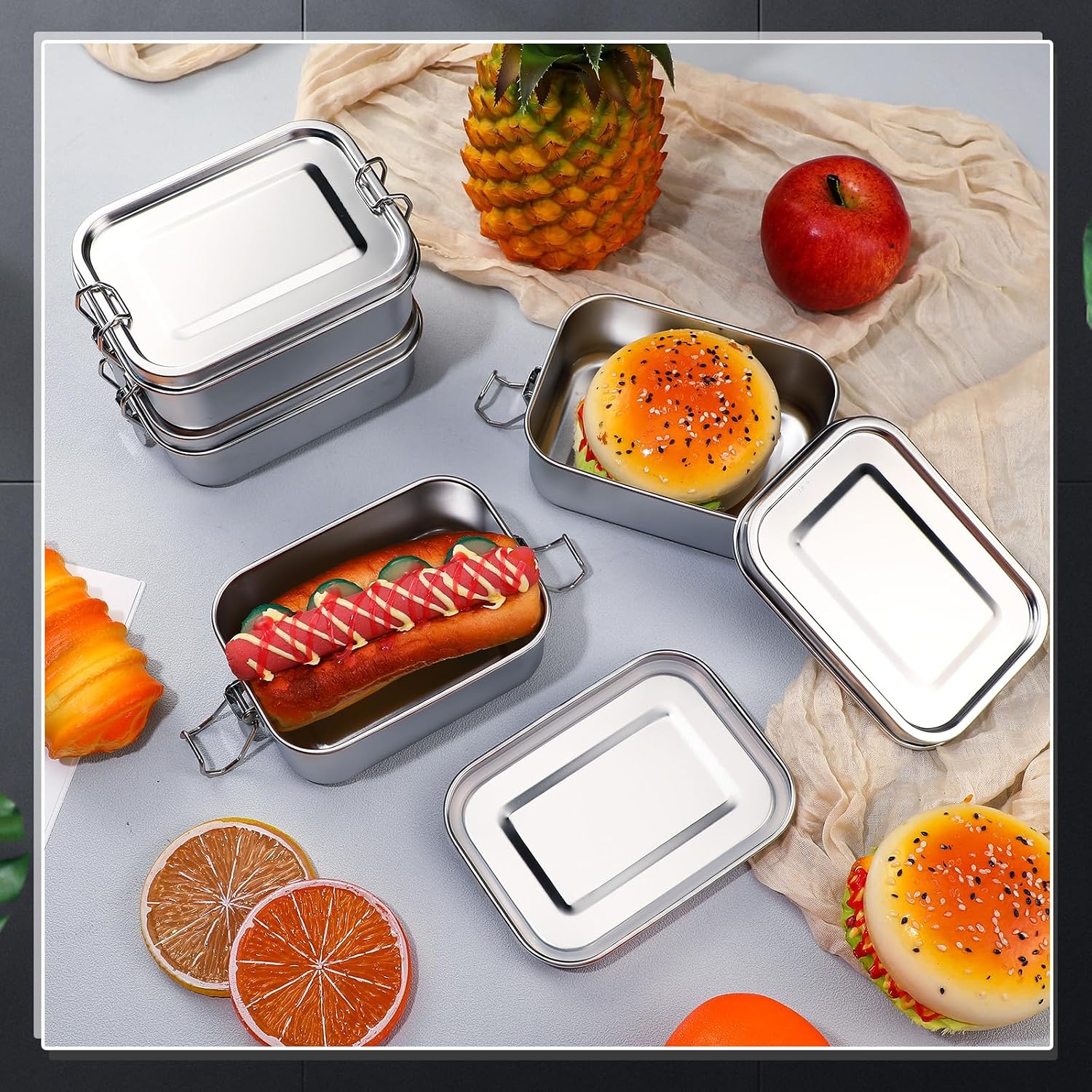 Recipientes de Acero Inoxidabl - Food Storage Containers B&M reseña y precio