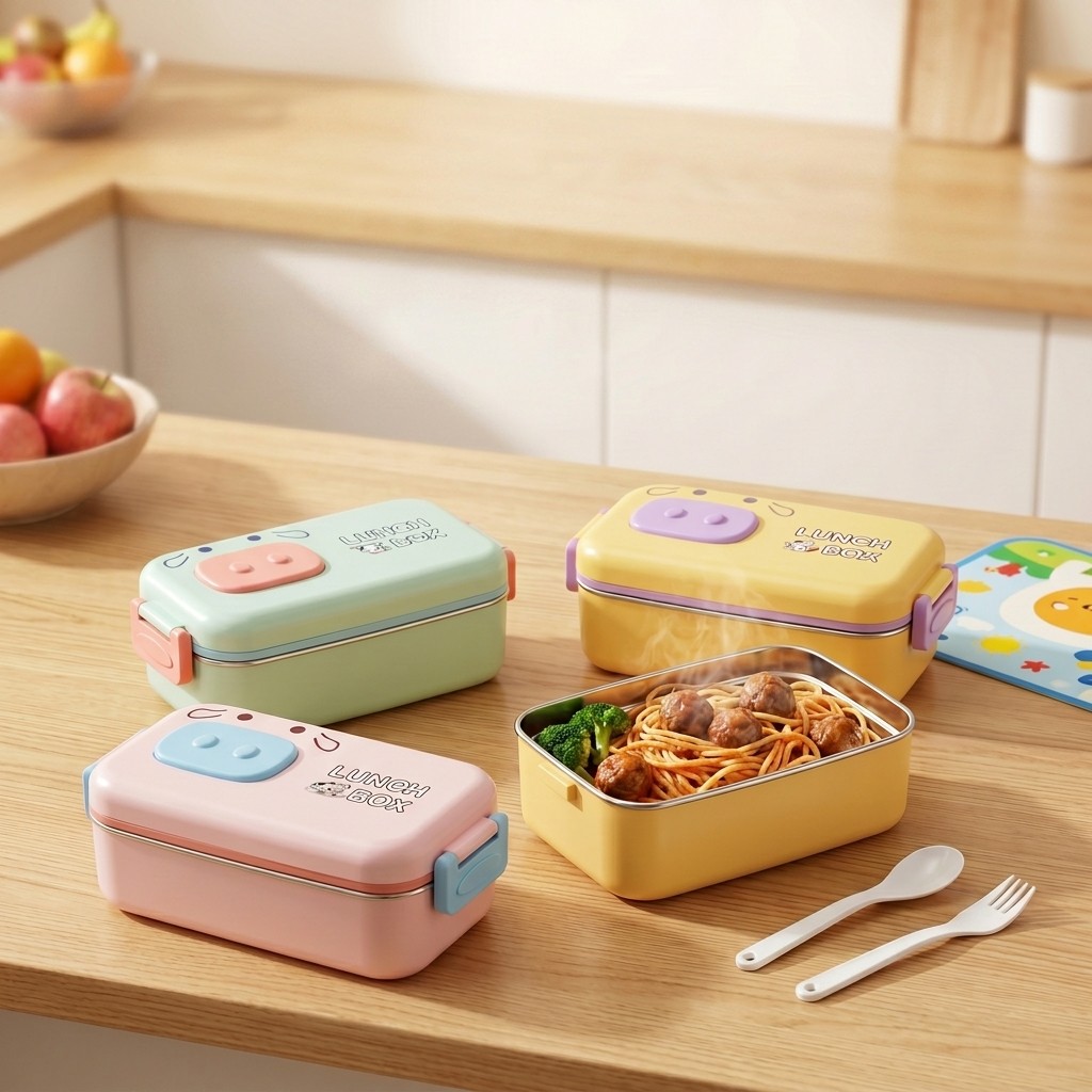 Lonchera Infantil de Acero Ino - Food Storage Containers B&M reseña y precio
