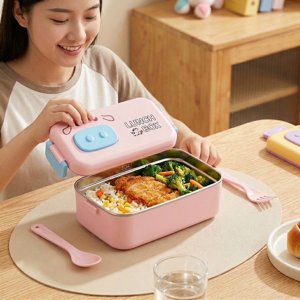 Lonchera Infantil de Acero Ino - Food Storage Containers B&M reseña y precio
