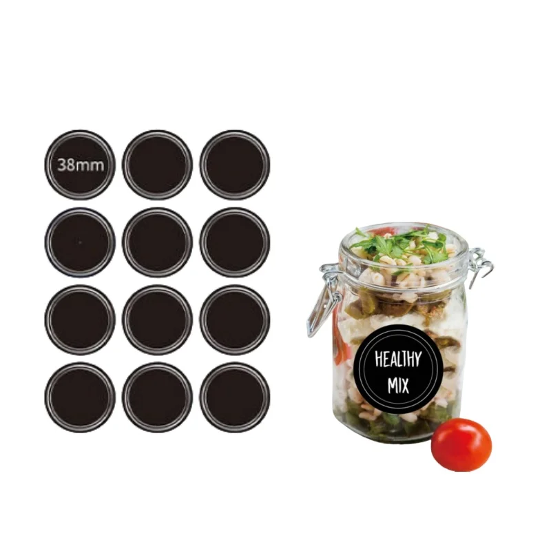 Etiquetas Adhesivas Redondas R - Food Storage Jar Labels reseña y precio