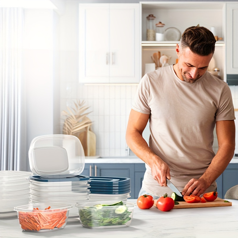 Juego de 6 Recipientes Transpa - Food Storage Ideas reseña y precio