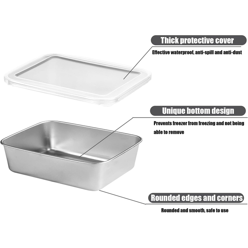 Recipientes de Acero Inoxidabl - Food Storage Boxes reseña y precio