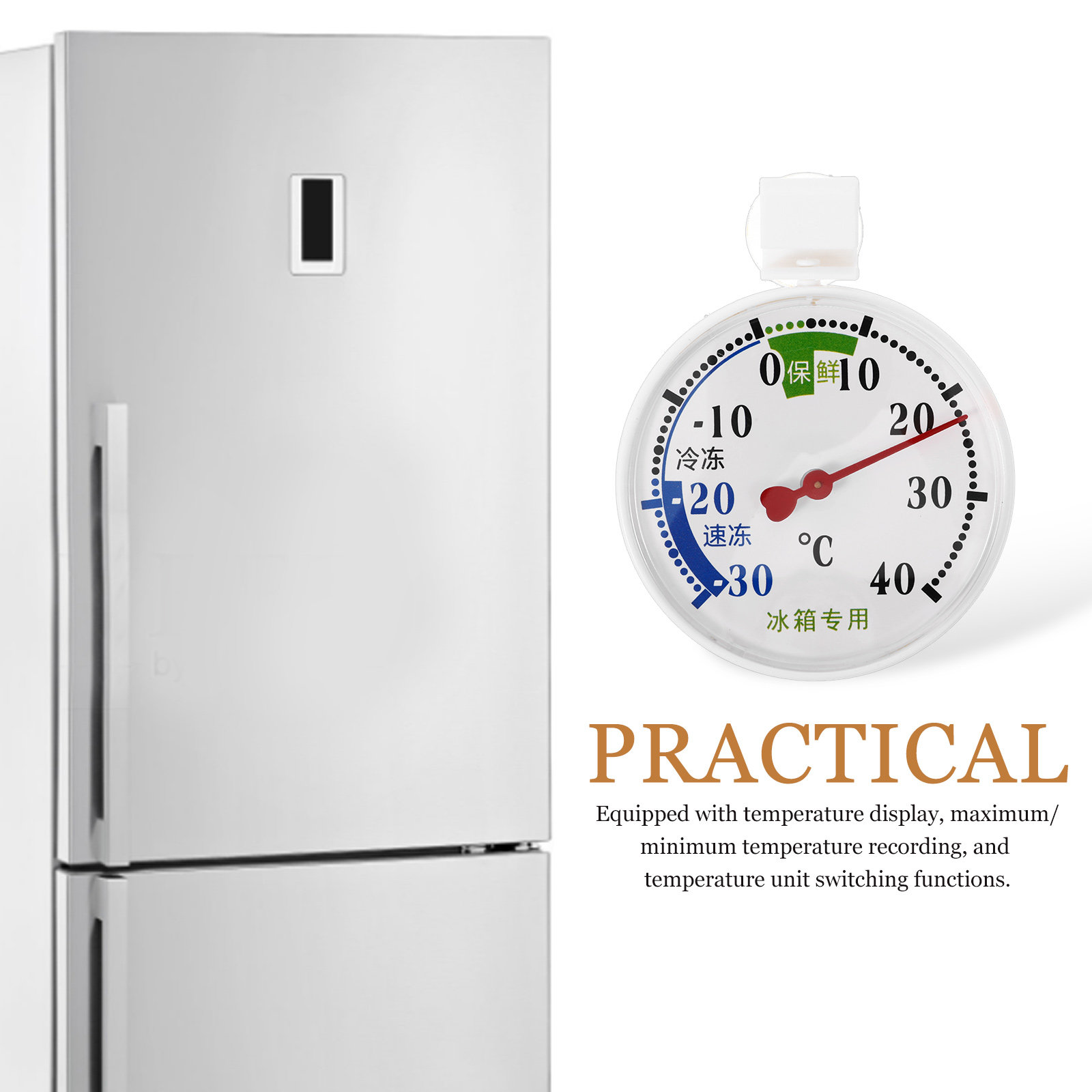Termómetro de Alta y Baja Temp - Food Storage Freezer reseña y precio