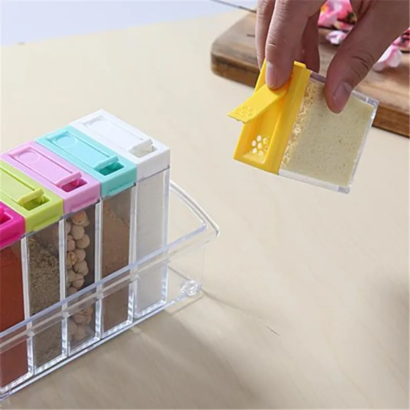 Caja de condimentos transparen - Food Storage For Room reseña y precio
