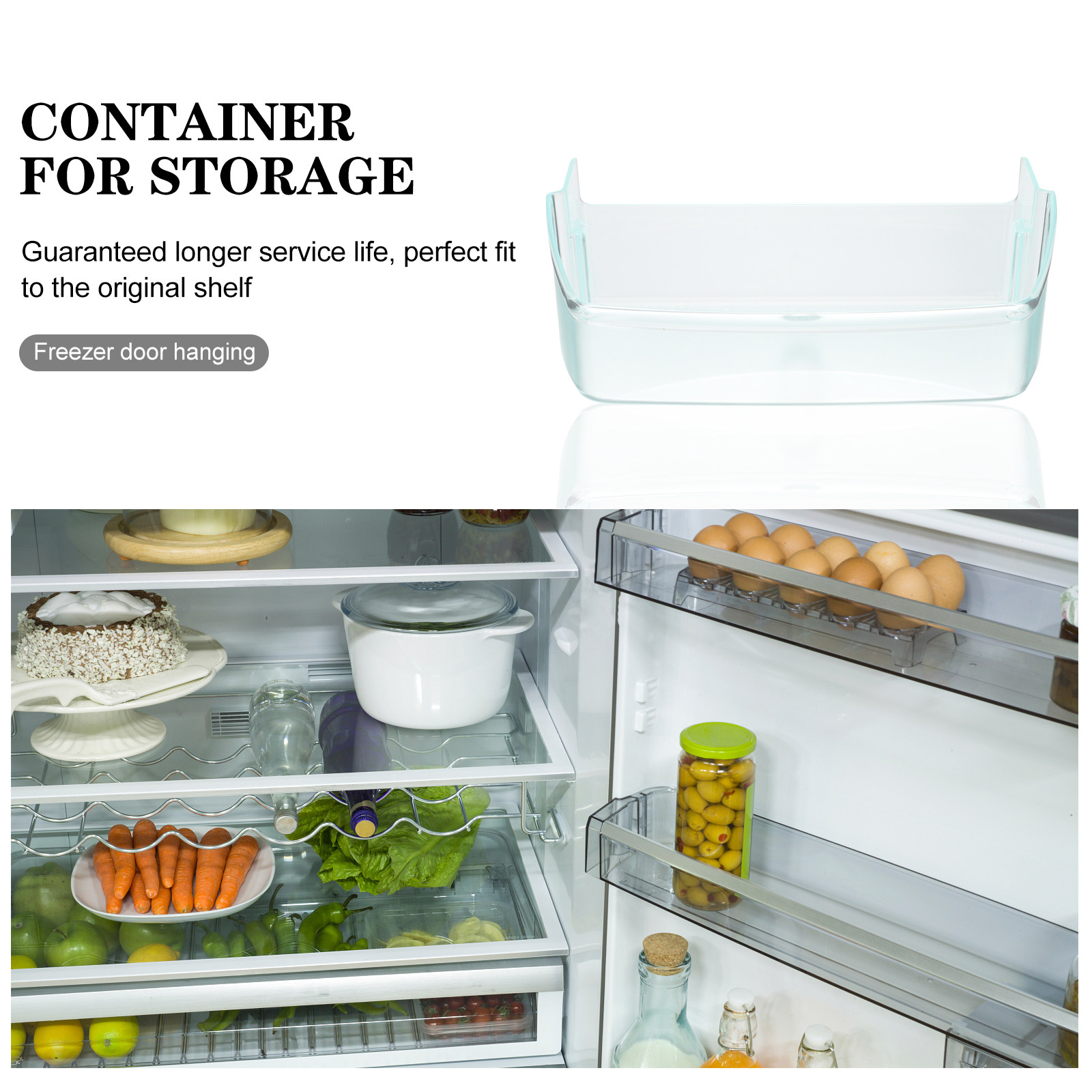 Organizador de plástico para l - Food Storage For Refrigerator reseña y precio
