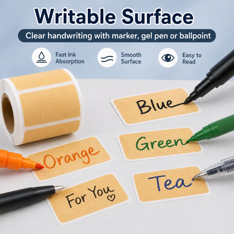 Etiquetas Adhesivas de Papel K - Food Storage Jar Labels reseña y precio