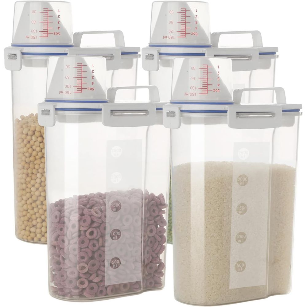 Juego de 4 Recipientes Herméti - Food Storage Dispenser reseña y precio