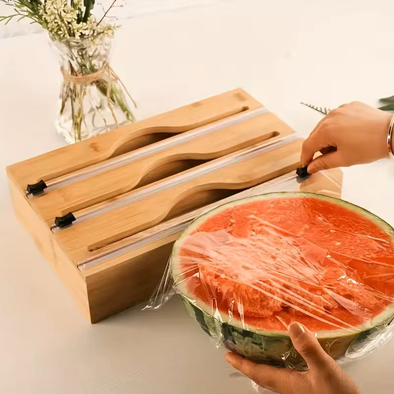 Caja de corte 3 en 1 para film - Food Storage Cabinet For Kitchen reseña y precio