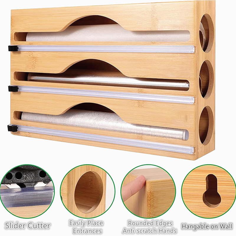 Caja de corte 3 en 1 para film - Food Storage Cabinet For Kitchen reseña y precio