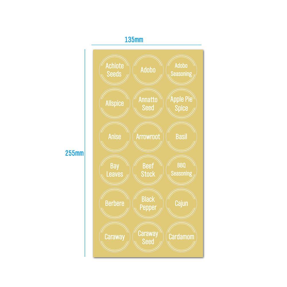 144 Etiquetas Transparentes pa - Food Storage Jar Labels reseña y precio