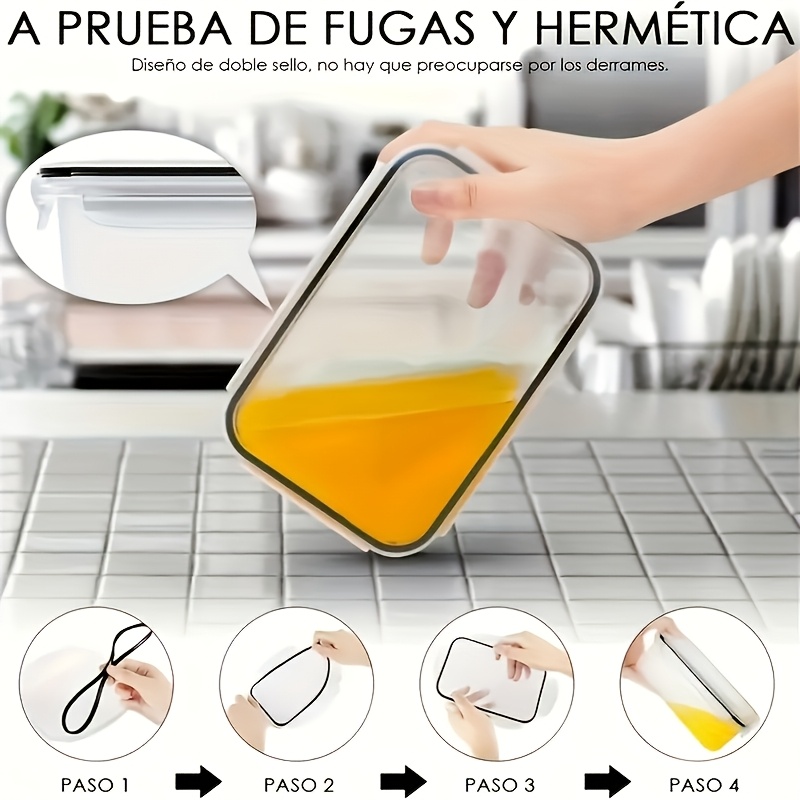 Juego de 8 Piezas que Incluye  - Food Storage Containers B&M reseña y precio