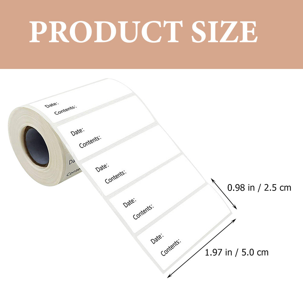 1 Rollo de Etiquetas Adhesivas - Food Storage Jar Labels reseña y precio