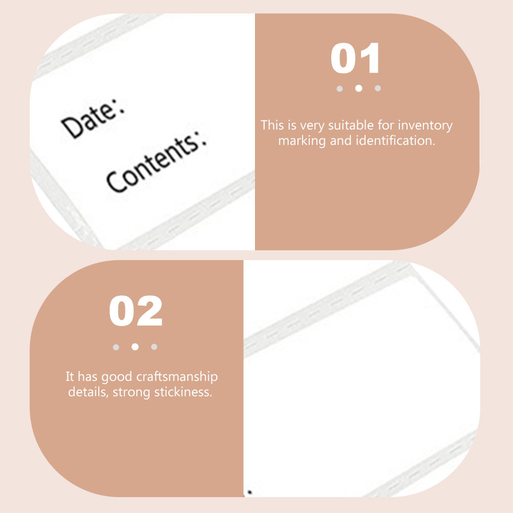 1 Rollo de Etiquetas Adhesivas - Food Storage Jar Labels reseña y precio