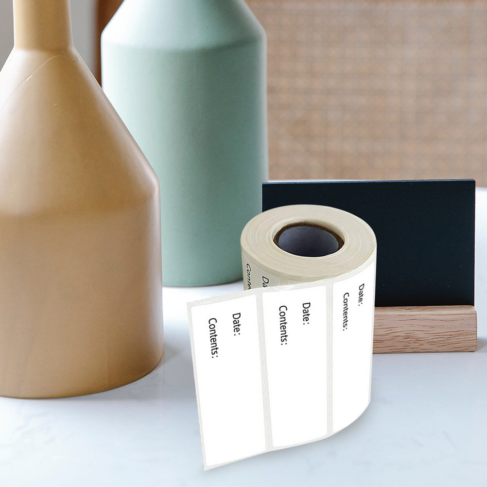 1 Rollo de Etiquetas Adhesivas - Food Storage Jar Labels reseña y precio
