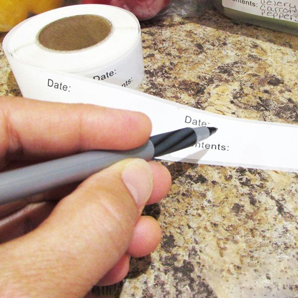 1 Rollo de Etiquetas Adhesivas - Food Storage Jar Labels reseña y precio