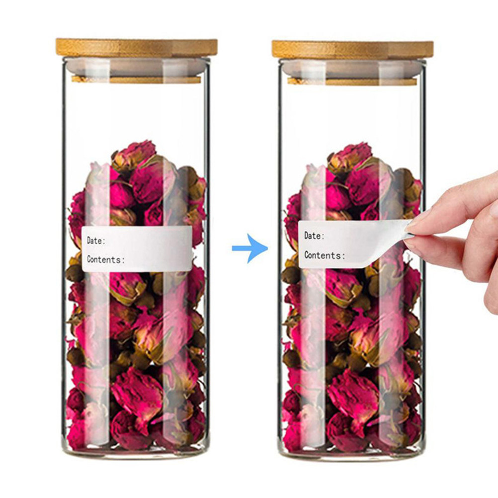 1 Rollo de Etiquetas Adhesivas - Food Storage Jar Labels reseña y precio