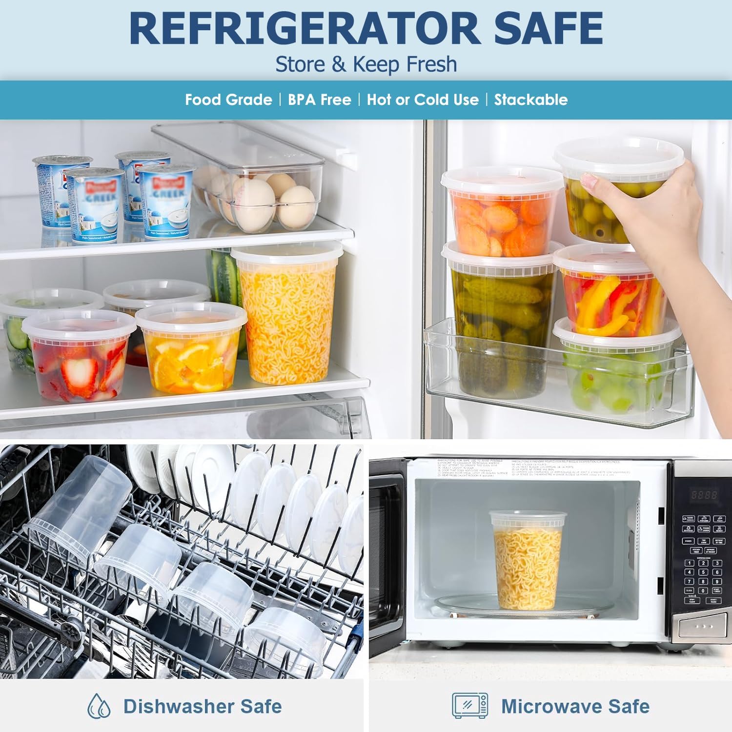 24 Uds. Contenedores de almace - Food Storage Ideas reseña y precio