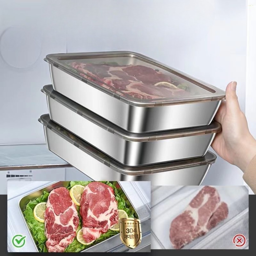 Bandeja de Servicio de Acero I - Food Storage Ideas reseña y precio