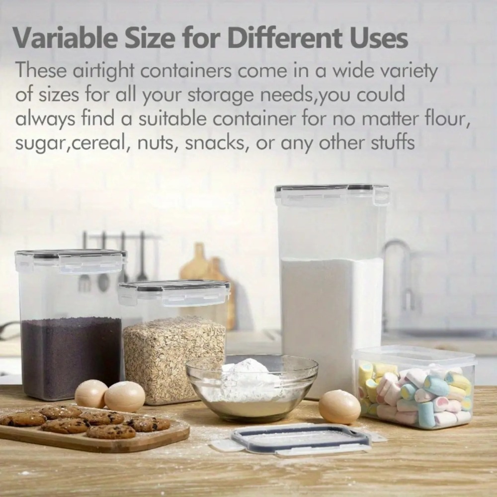 Juego de 8 Recipientes Herméti - Food Storage Jar Labels reseña y precio