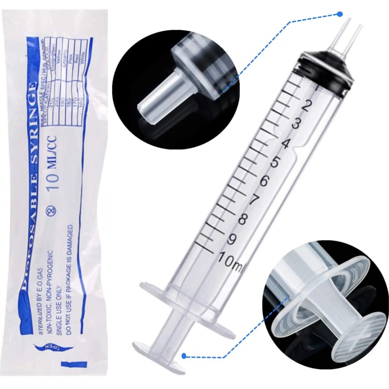 Jeringas de Plástico de 10 ml  - Food Storage Without Plastic reseña y precio