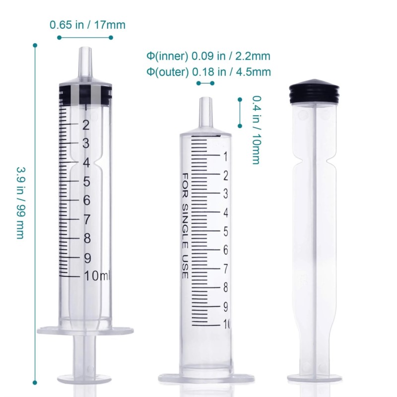 Jeringas de Plástico de 10 ml  - Food Storage Without Plastic reseña y precio