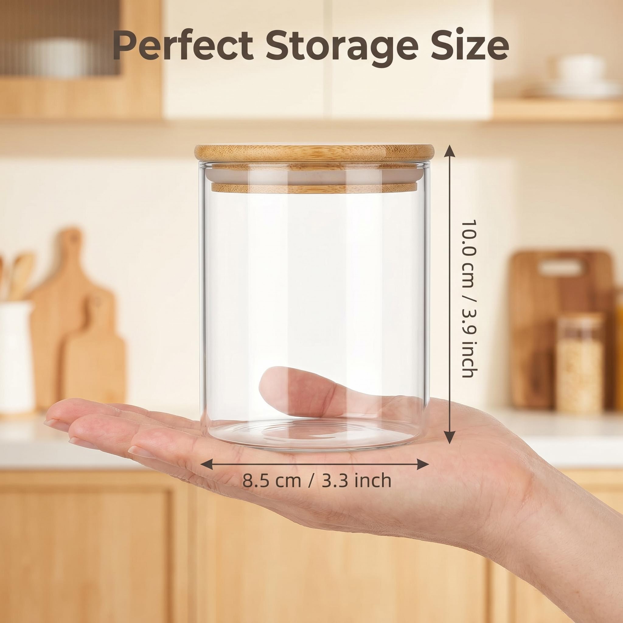 Juego de 9 Recipientes de Vidr - Food Storage Jar Labels reseña y precio
