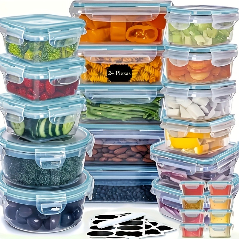 Juego de 48 Recipientes para A - Food Storage Label reseña y precio