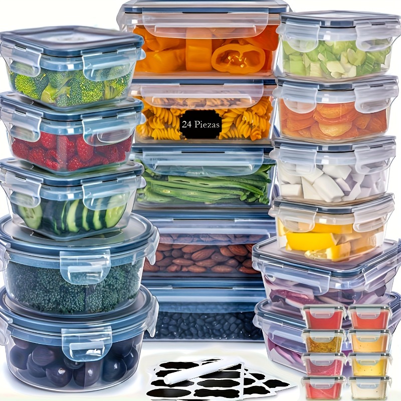 Juego de 48 Recipientes para A - Food Storage Label reseña y precio