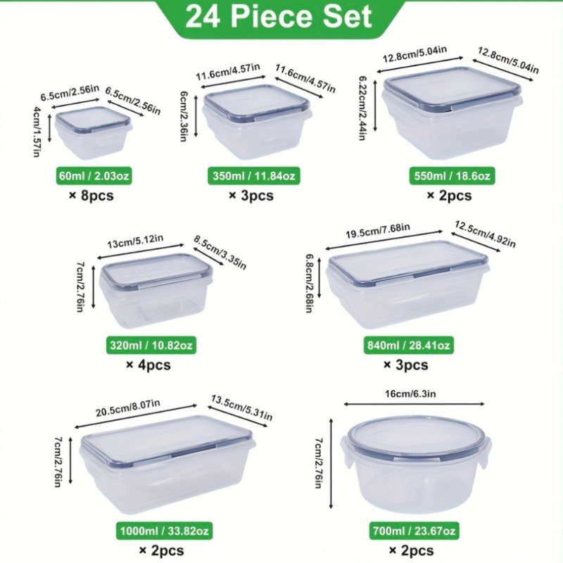 Juego de 48 Recipientes para A - Food Storage Label reseña y precio