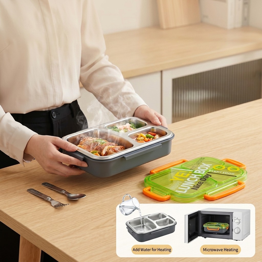Lonchera Bento de Acero Inoxid - Food Storage Cabinet For Kitchen reseña y precio