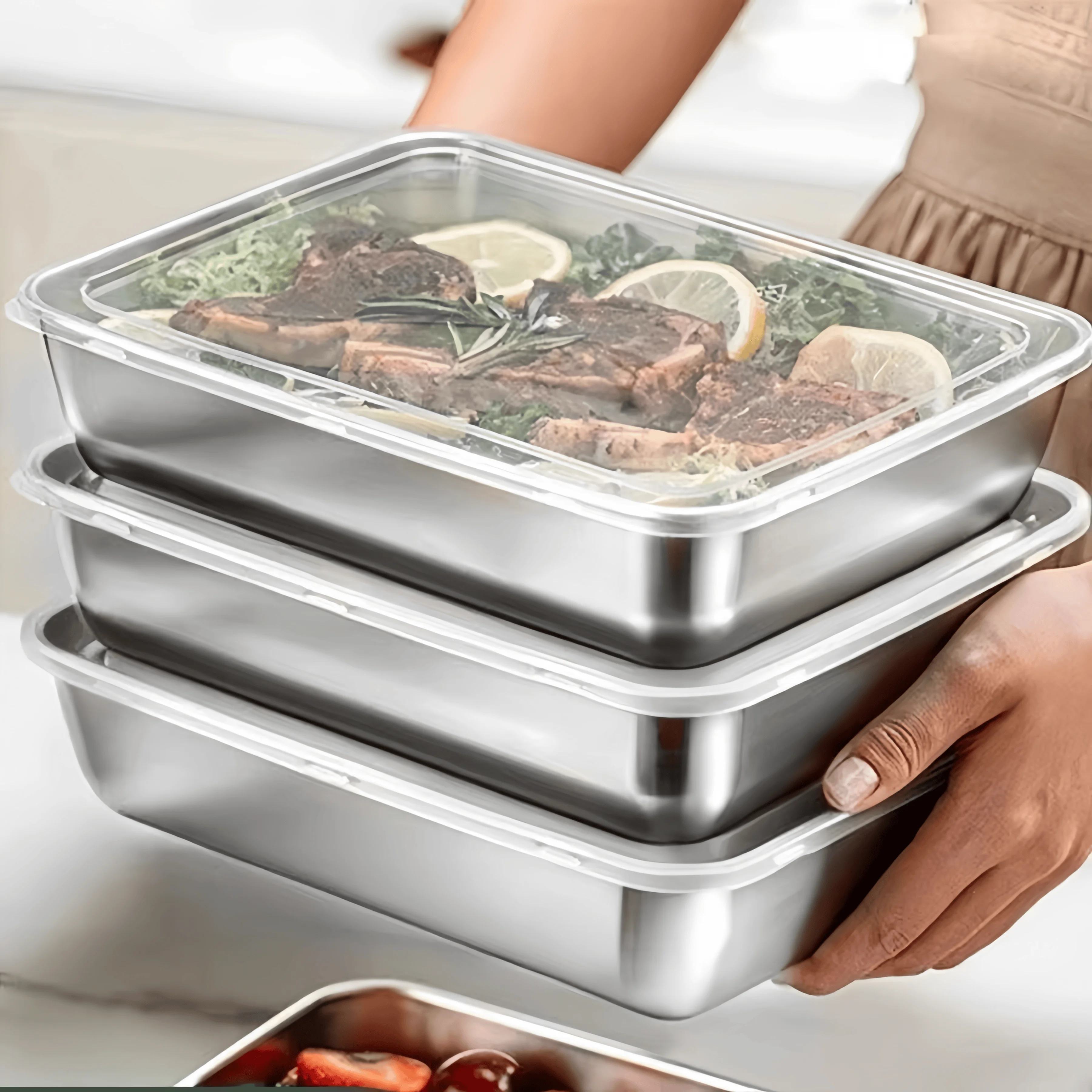 Lonchera Hermética de Acero In - Food Storage For Refrigerator reseña y precio